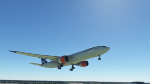 Headwind A330-900neo Scandinavian Airlines Old Livery with & without mask 8k thumbnail 6