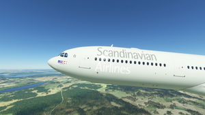 Headwind A330-900neo Scandinavian Airlines Old Livery with & without mask 8k thumbnail 5