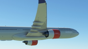 Headwind A330-900neo Scandinavian Airlines Old Livery with & without mask 8k thumbnail 7