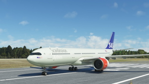Headwind A330-900neo Scandinavian Airlines Old Livery with & without mask 8k thumbnail 2