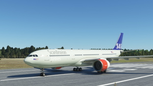 Headwind A330-900neo Scandinavian Airlines Old Livery with & without mask 8k thumbnail 1