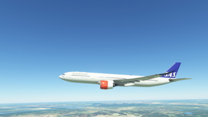 Headwind A330-900neo Scandinavian Airlines Old Livery with & without mask 8k thumbnail 9