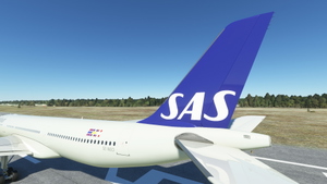 Headwind A330-900neo Scandinavian Airlines Old Livery with & without mask 8k thumbnail 3