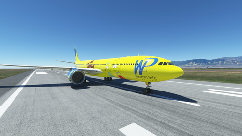 [DISCONTINUED] - Headwind A330-900neo Western Pacific The Simpson Livery with & without mask 8K