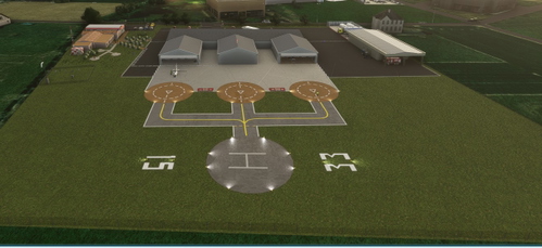 Heliport OWLB in Salzkotten (fictitious)