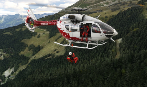 HPG Airbus H145 Air Glaciers White Stars HB-ZAG (Fictional, HEMS & CIVIL)