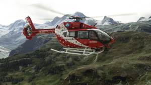 HPG Airbus H145 Air Zermatt Red Stars HB-ZAY (Fictional, HEMS & CIVIL) thumbnail 5