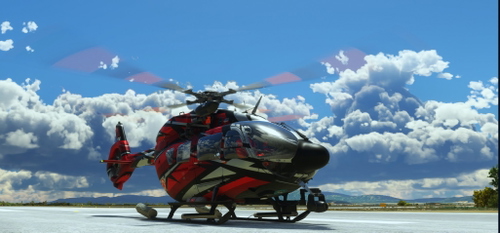 HPG H145 RED FICTIONAL LIVERY /HEMS AND LUX