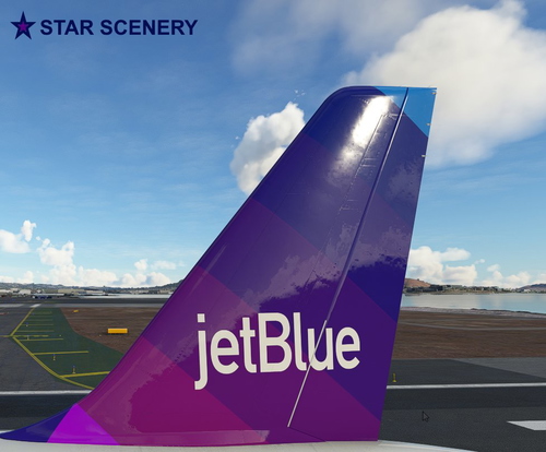 JetBlue "New Blue" fictional custom livery N555JB