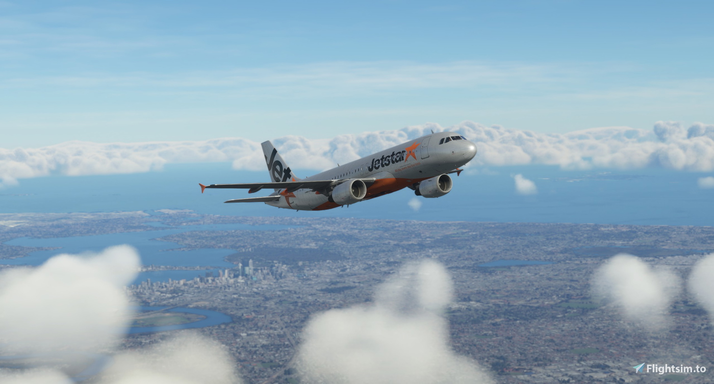 Jetstar Standard - VH-VFU A320 A320 (Fenix Paintkit) 对于 Microsoft ...