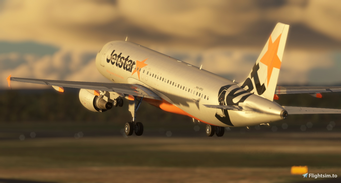 Jetstar Standard - VH-VFU A320 A320 (Fenix Paintkit) 对于 Microsoft ...
