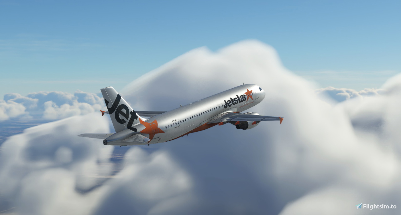 Jetstar Standard - VH-VFU A320 A320 (Fenix Paintkit) 对于 Microsoft ...