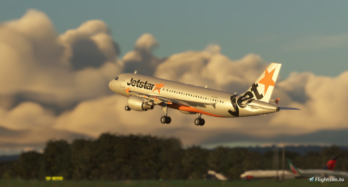 Jetstar Standard - VH-VFU A320 A320 (Fenix Paintkit) 对于 Microsoft ...