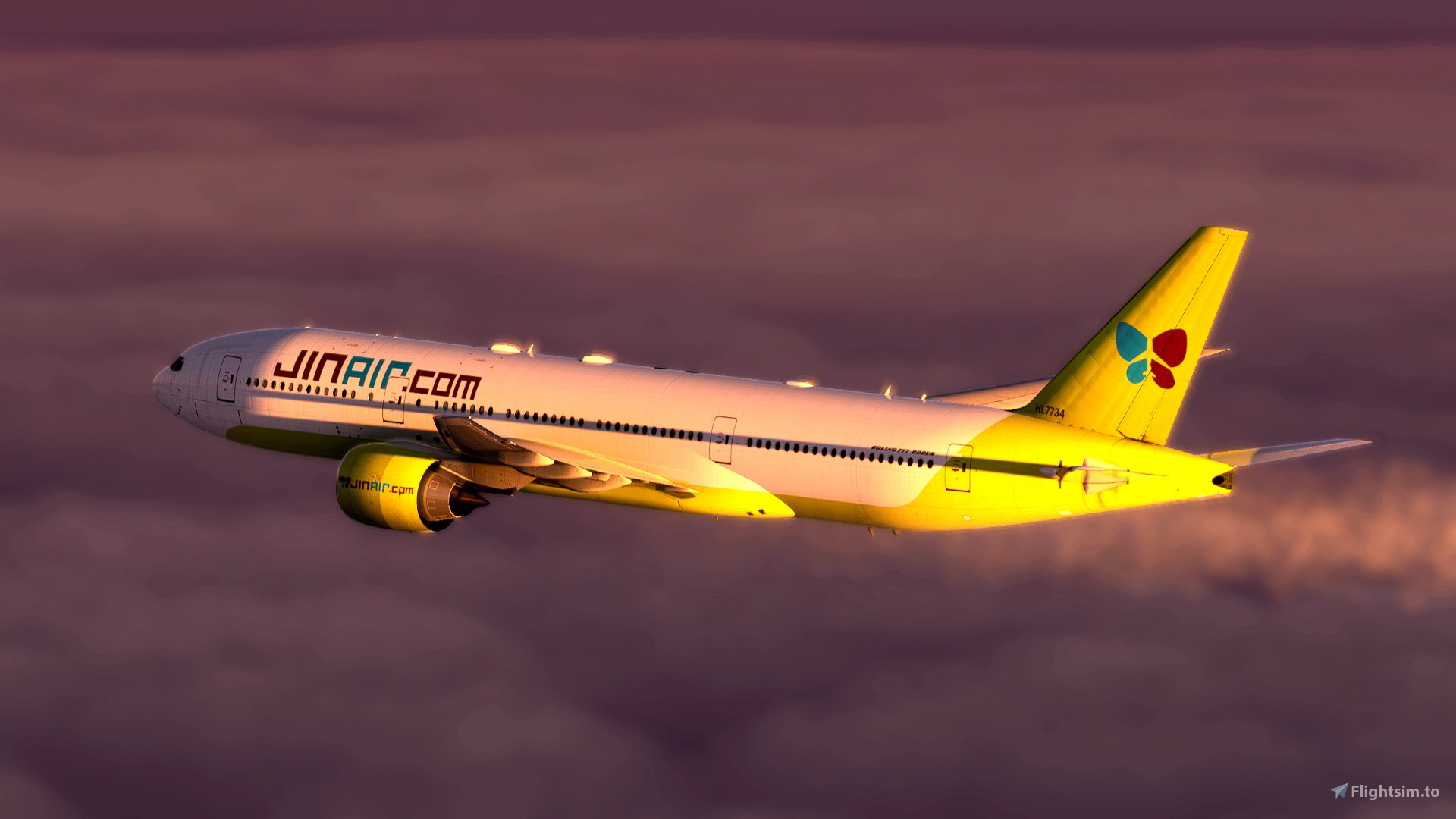 Jin Air Boeing 777-200 1/200スケール Jin Air Boeing 777-200 1/200スケール Jin Air Boeing 777-200