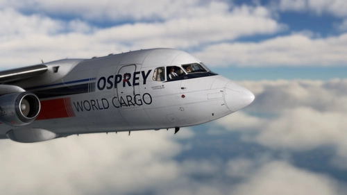 Just Flight BAe 146-200QT Osprey World Cargo