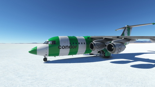 Justflight BAe-146-200 Condor Green