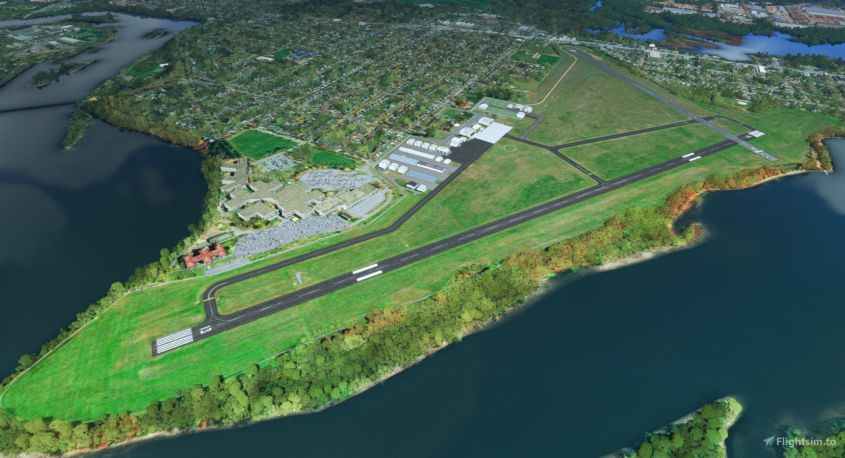 KAUW Wausau Downtown Airport Wausau, WI for Microsoft Flight