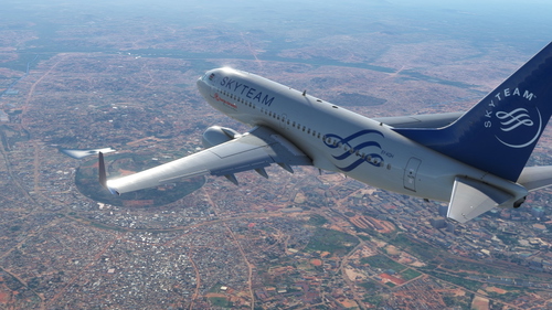 Kenya Airways Skyteam livery