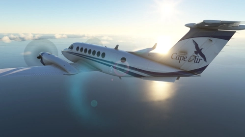 Asobo & Black Square Analogue King Air Cape Air & Cape Air Executive livery