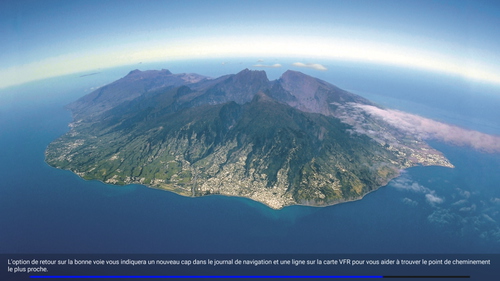 L'île de la Réunion vu du ciel