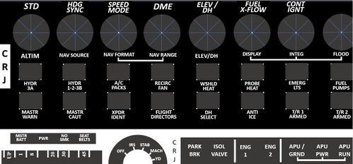 Label Mask for CRJ to fit HC Alpha, Bravo and X-Touch Mini (now 2 versions)