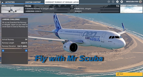 No.04, Landing Challenge overshot Runway at Ishiagaki Japan