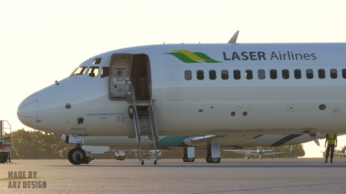 LASER Airlines YV2927 - MaddogX (Legacy) | Custom Cockpit & Cabin Textures