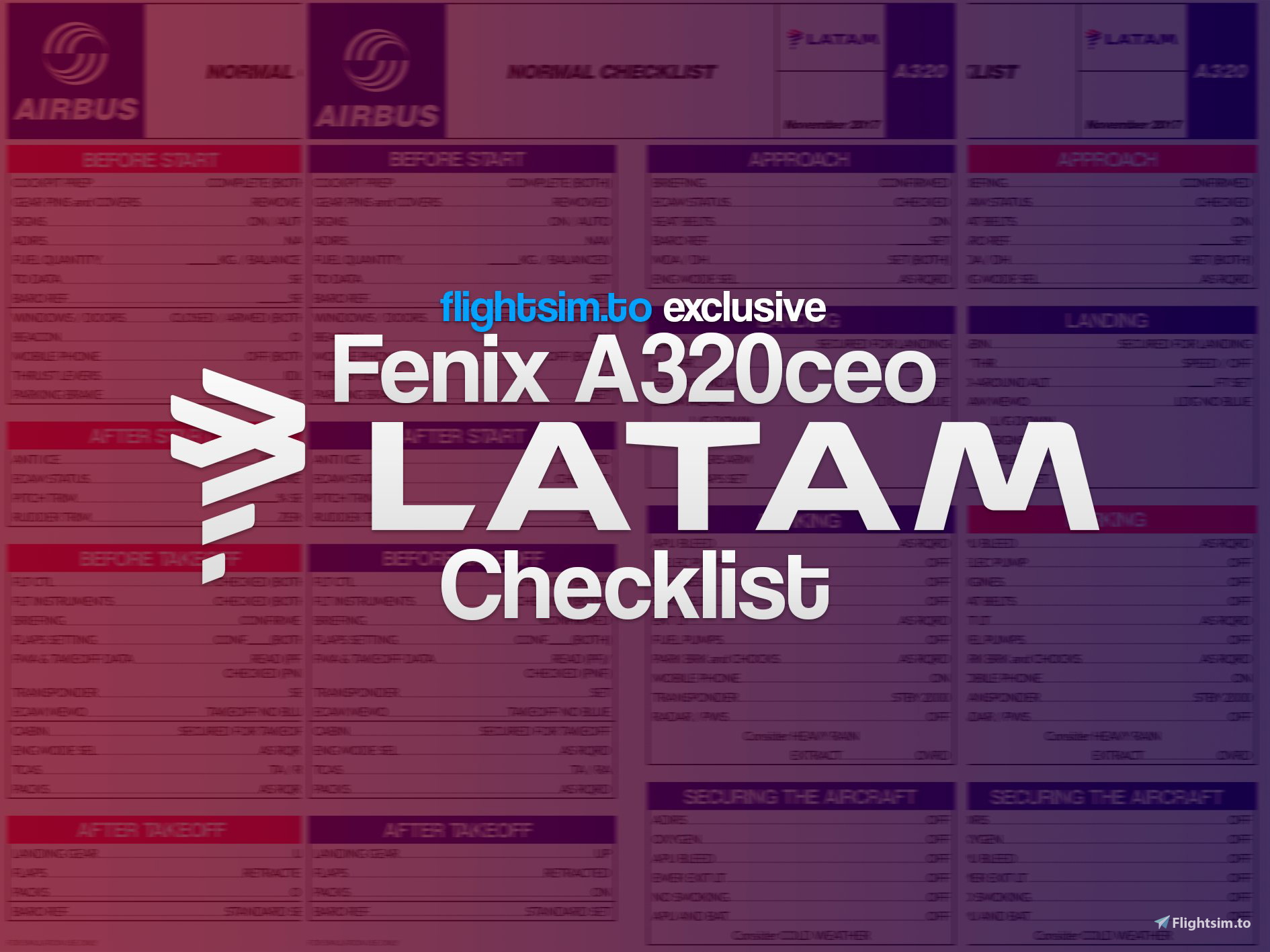 LATAM (JJ) Normal Checklist for A320ceo (Fenix) - Image 1