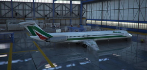Leonardo FlyTheMaddog MD-82 Alitalia I-DATI Clean Livery thumbnail 5