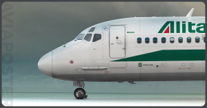 Leonardo FlyTheMaddog MD-82 Alitalia I-DATI Clean Livery thumbnail 1