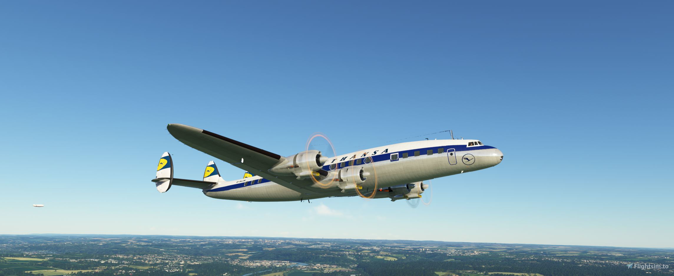 D-ALIN Super Constellation Lockheed L-1049G for Microsoft Flight Simulator  | MSFS