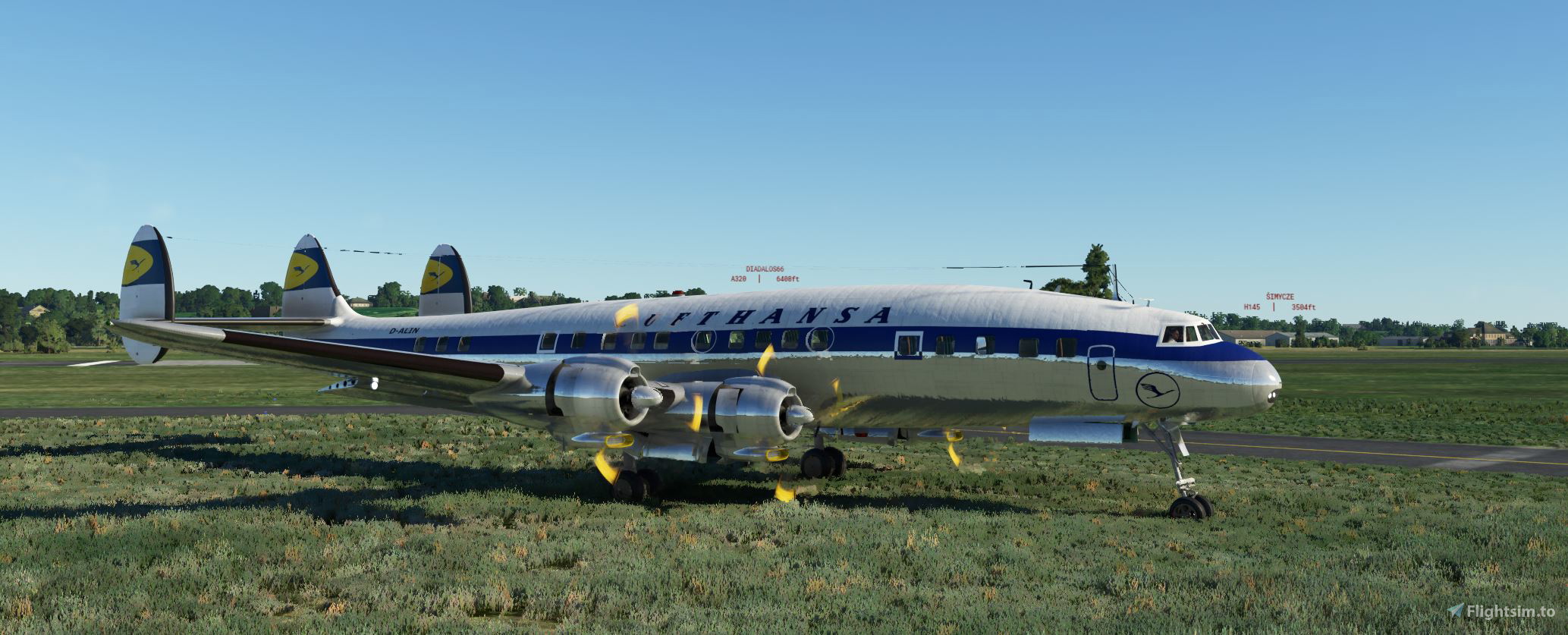 D-ALIN Super Constellation Lockheed L-1049G for Microsoft Flight Simulator  | MSFS