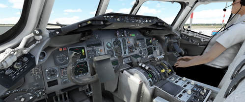 Maddog X MD-82 - Cockpit Repaint (grey)