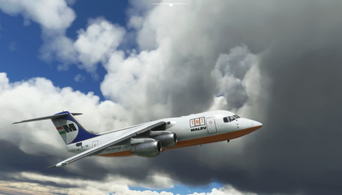 Malev - TNT livery for JustFlight BAe-146-200QT 