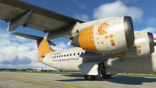 Malmö Aviation BAe 146-300 SE-DSU circa 2003