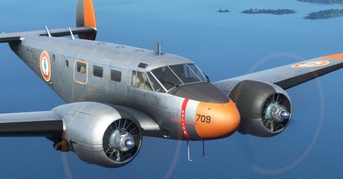 MF_Beech_D18S_FrenchNavy