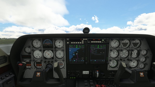 Milviz 310R Aluminum Diamond-plate Cockpit Panel