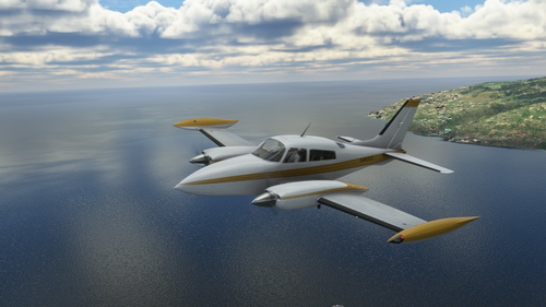 Milviz Cessna 310R White/Gold Livery