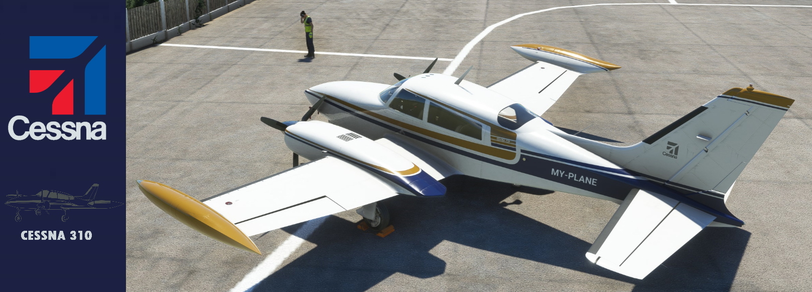 Milviz Cessna 310R With Your Reg . - Image 1