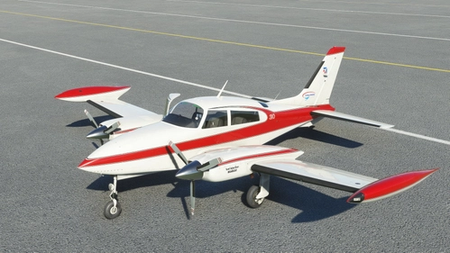 Milviz Cessna 310R With Your Reg.