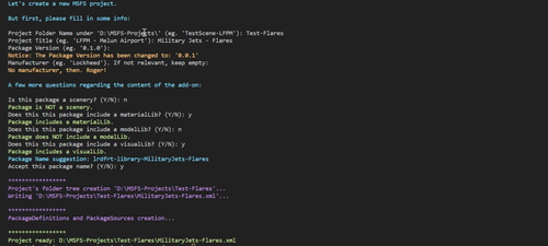 MSFS Project Generator