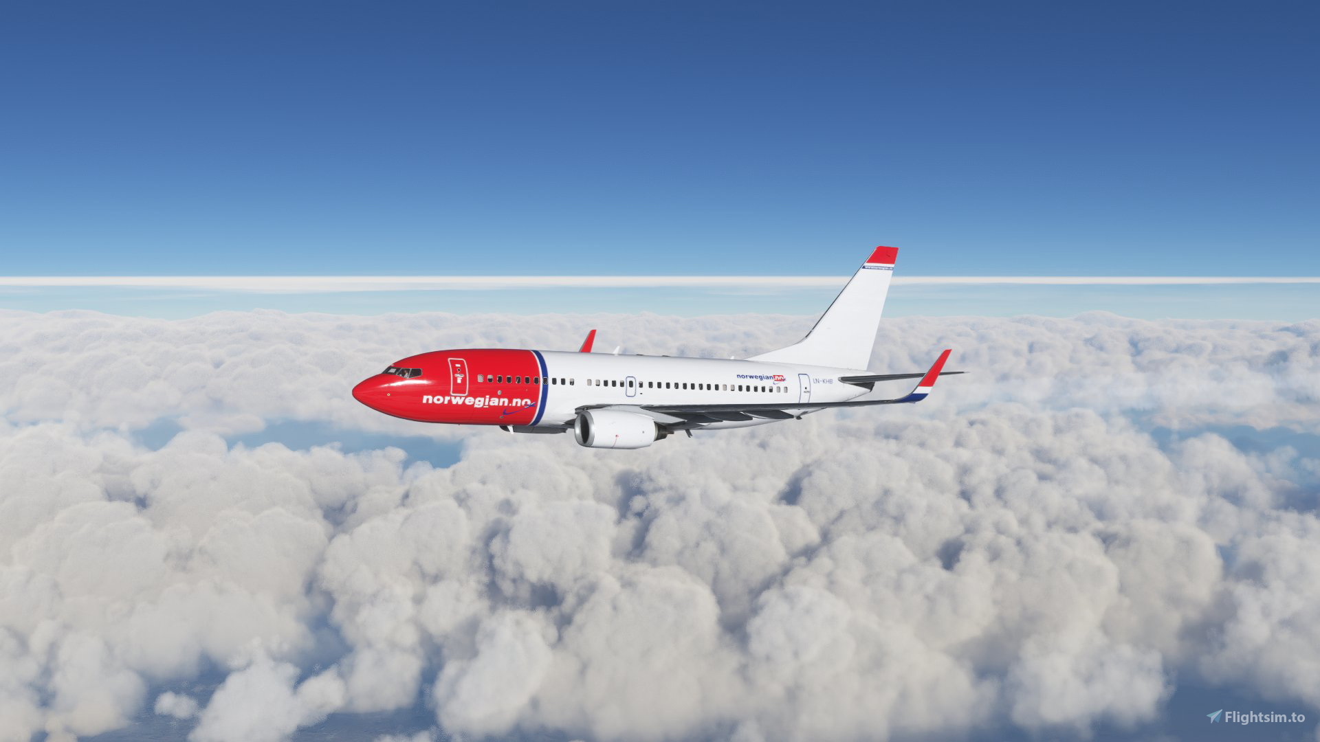 Norwegian Air Shuttle (LN-KHB) PMDG Boeing 737-700 - 8K - Image 1
