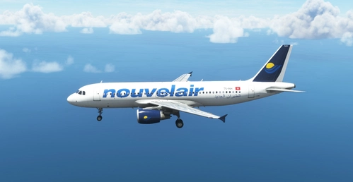 Nouvelair "2002 livery" "TS-INH" Fenix A320 Ceo