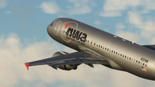 NWA (Northwest Airlines) Final Livery [8K] - Fenix A320