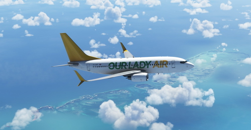 Our Lady Air PMDG B737-700 Scimitar winglets
