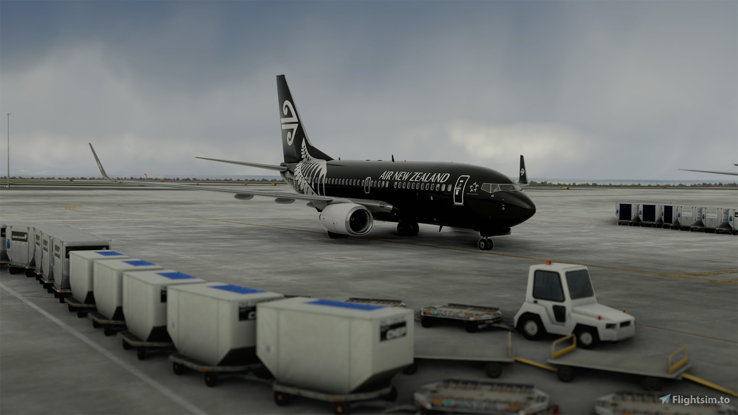 PMDG 737 700 Air New Zealand Noir (ZK-OXZ) - Image 1
