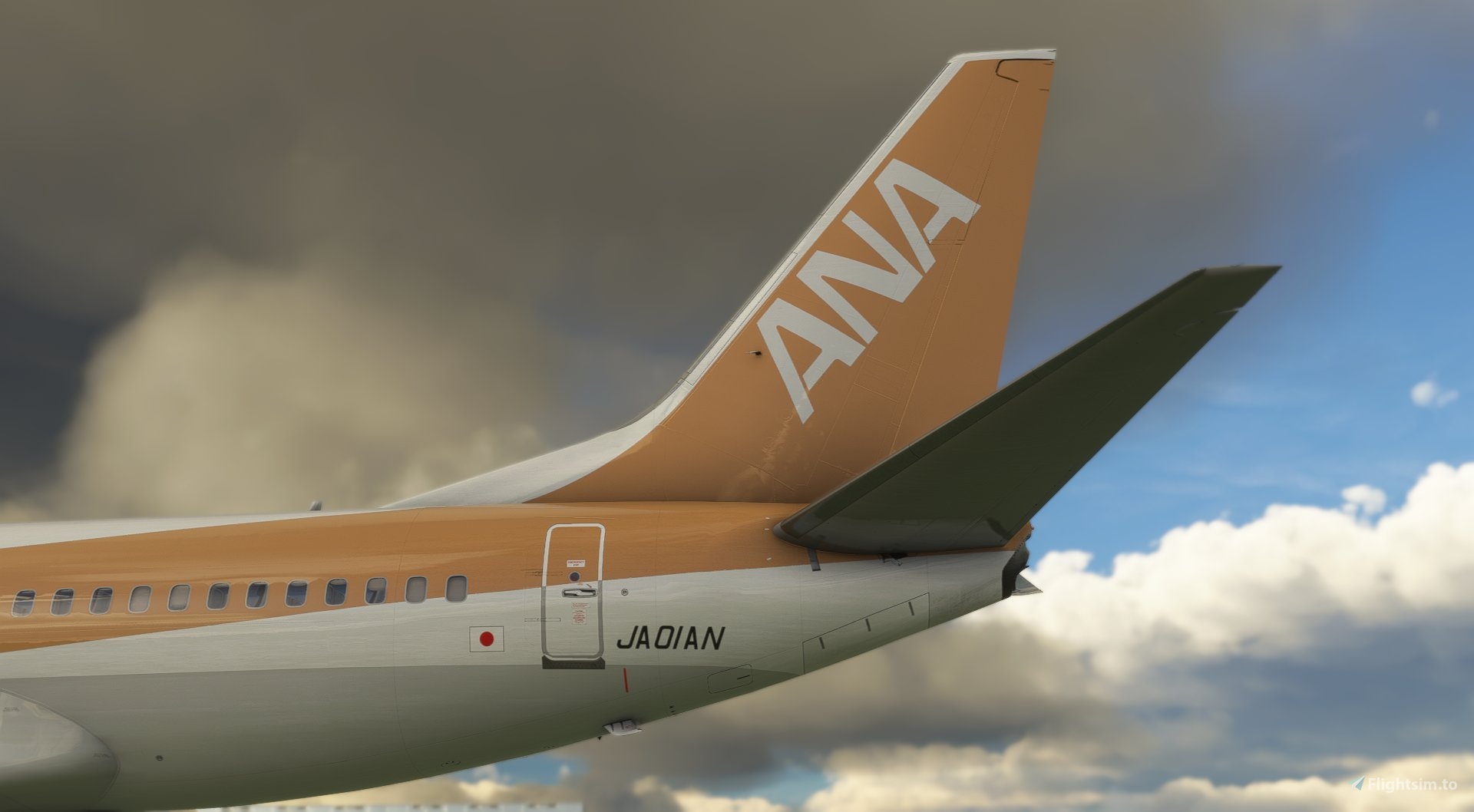 PMDG 737-700 ANA All Nippon Gold (JA01AN - 2011) for Microsoft