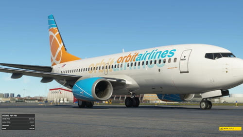 PMDG 737-700 BW Orbit Airlines (Weathered)