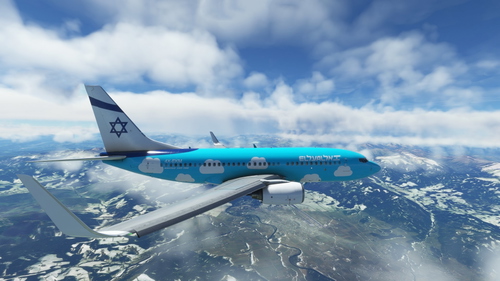 PMDG 737-700 EL AL UP LIVERY (NEW)