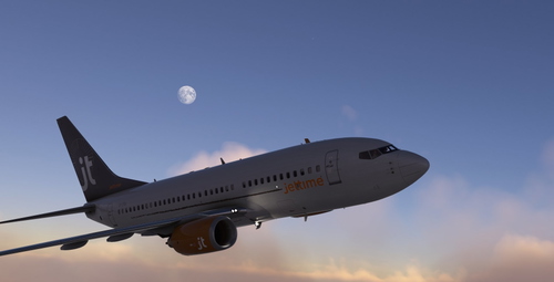 PMDG 737-700 JetTime classic livery (OY-JTA)